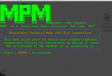 Meterpreter_Paranoid_Mode.sh：一个可以创建SSL/TLS shell连接的脚本